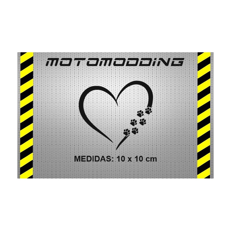 Pegatina de vinilo amor perruno