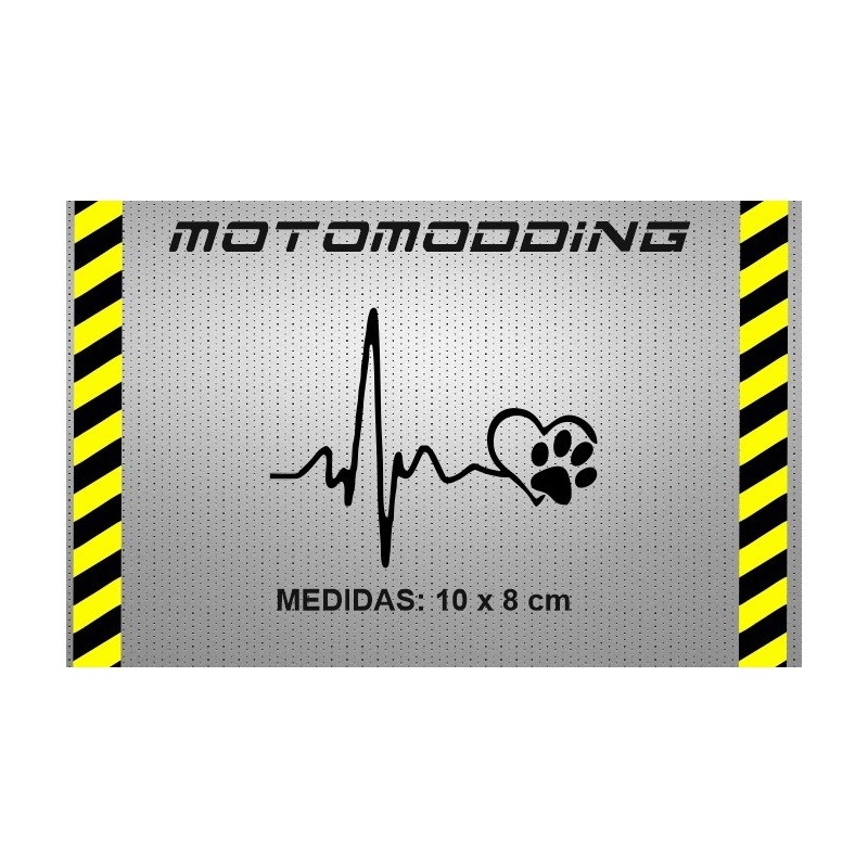 Pegatina de vinilo amor perruno