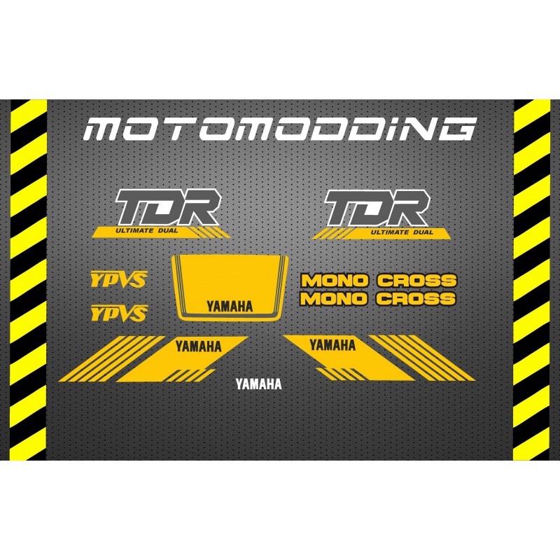 Kit de vinilos Yamaha TDR 250 modelo azul