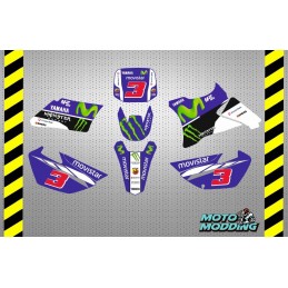 Kit vinilos para Yamaha yz85 diseño movistar