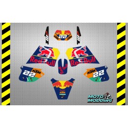 Kit pegatinas Rieju RR modelo 1994 2000 diseño Ktm