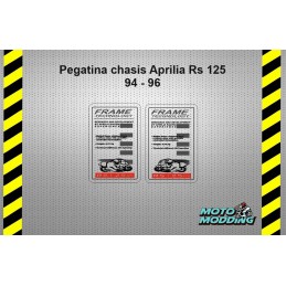 Pegatinas chasis Aprilia RS125 94-96 - Motomodding
