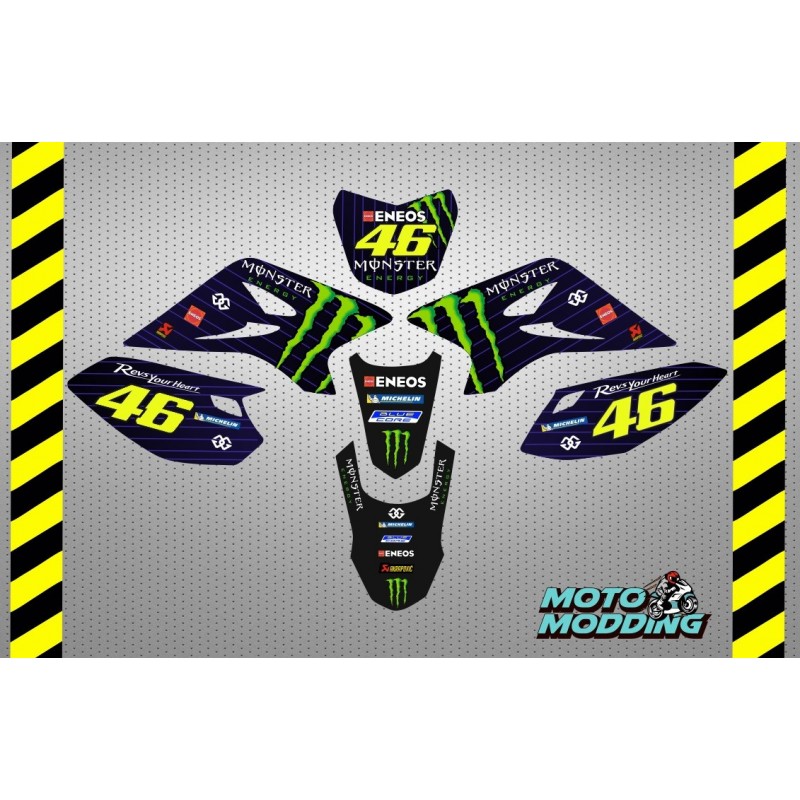 Kit adhesivos kxd 125 pro diseño Monster