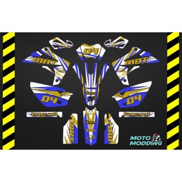 Kit pegatinas Rieju MRT 50 diseño blanco y azul