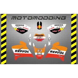 Kit de pegatinas Rieju RR diseño repsol