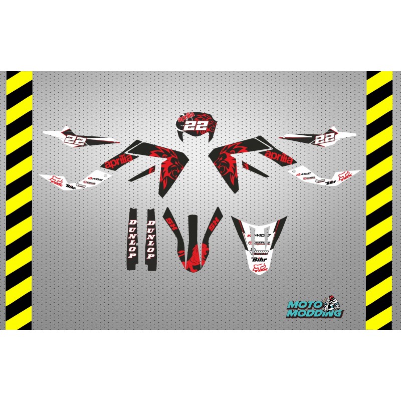 Pegatinas Aprilia SX 50 stickers diseño Leones