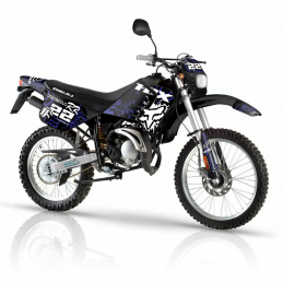 Kit pegatinas Rieju RR modelo 1994 2000 diseño Fox azul