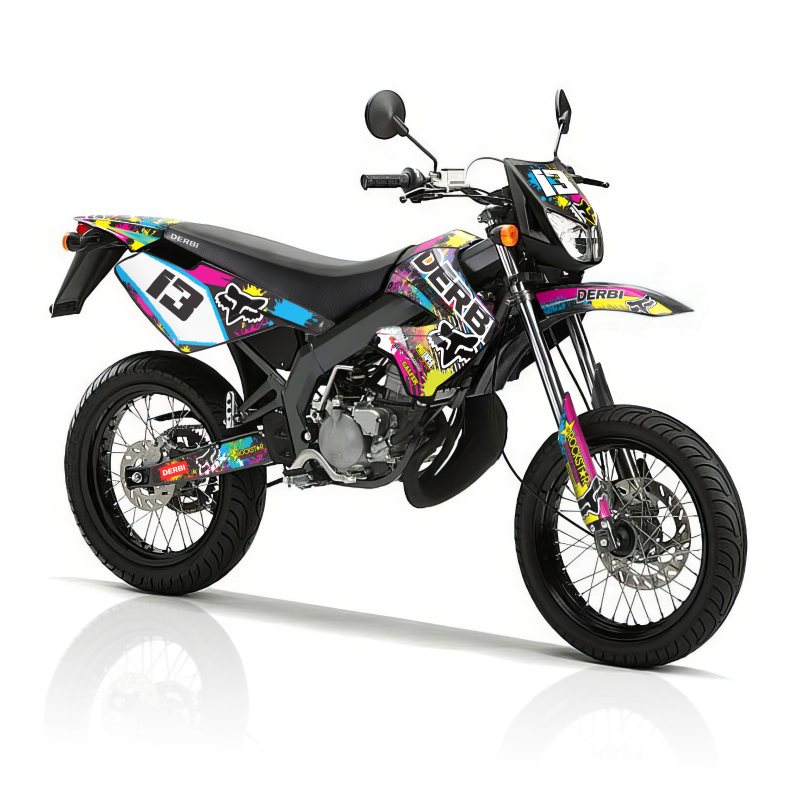 Kit adhesivos Derbi Senda Xtreme 2006 enduro diseño multicolor