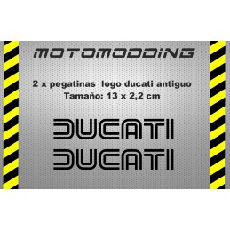 Pegatinas logotipo antiguo ducati