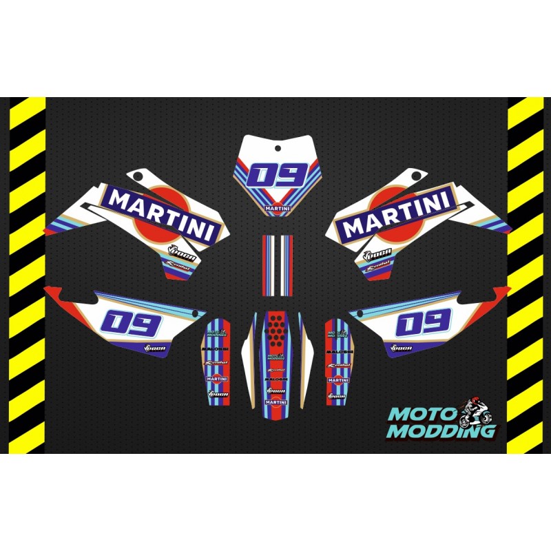 Pegatinas Ycf sm155 2021 diseño Martini