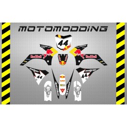 Kit pegatinas  Malcor súper racer red bull negro