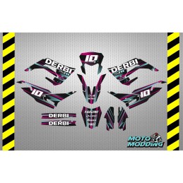 Kit pegatinas Derbi senda xtreme 2018 2023 diseño degradados