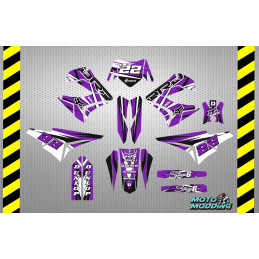 Kit de vinilos Derbi Senda Xtreme TNT morado y negro