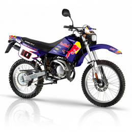 Pegatinas Rieju RR diseño RED BULL azul