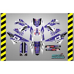 Pegatinas Derbi Senda Xtreme TNT VOCA RACING azul