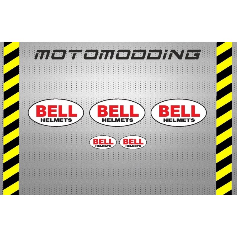Pegatinas logotipo bell casco y visera