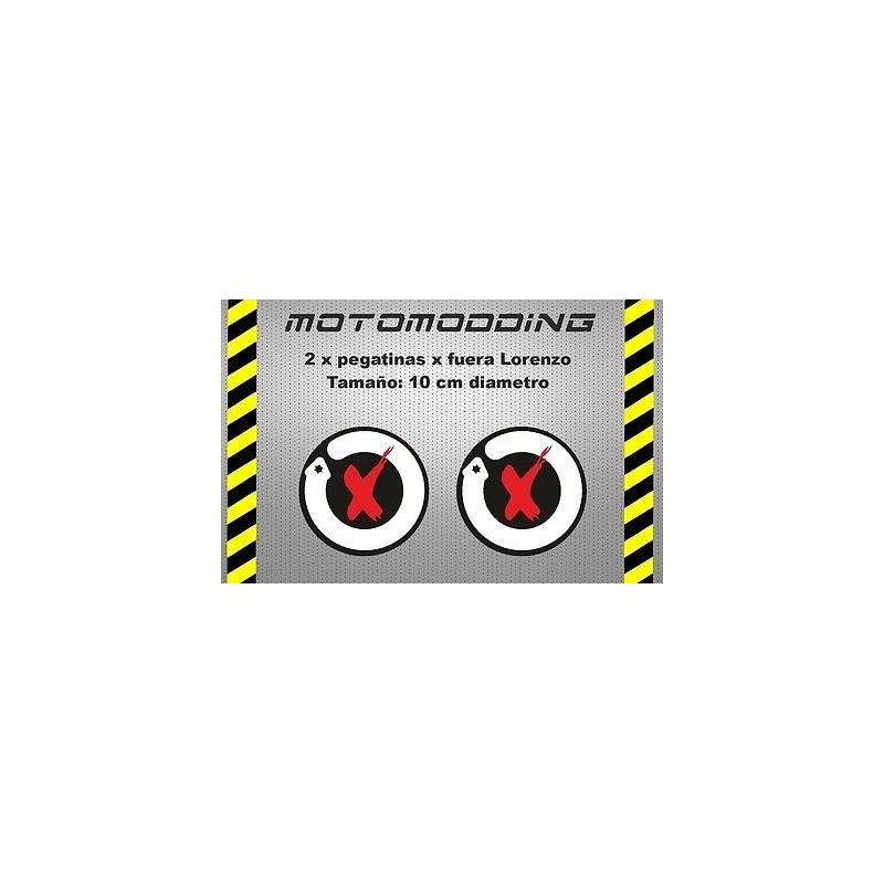 Pegatinas logotipo Jorge Lorenzo 