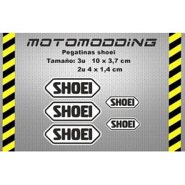 Pegatinas logotipo shoei casco y visera