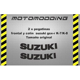 Pegatinas colín/frontal gsx-r gsxr 600 K7/K8