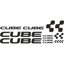 Pegatinas para bicis cube, kit con varios tamaños.