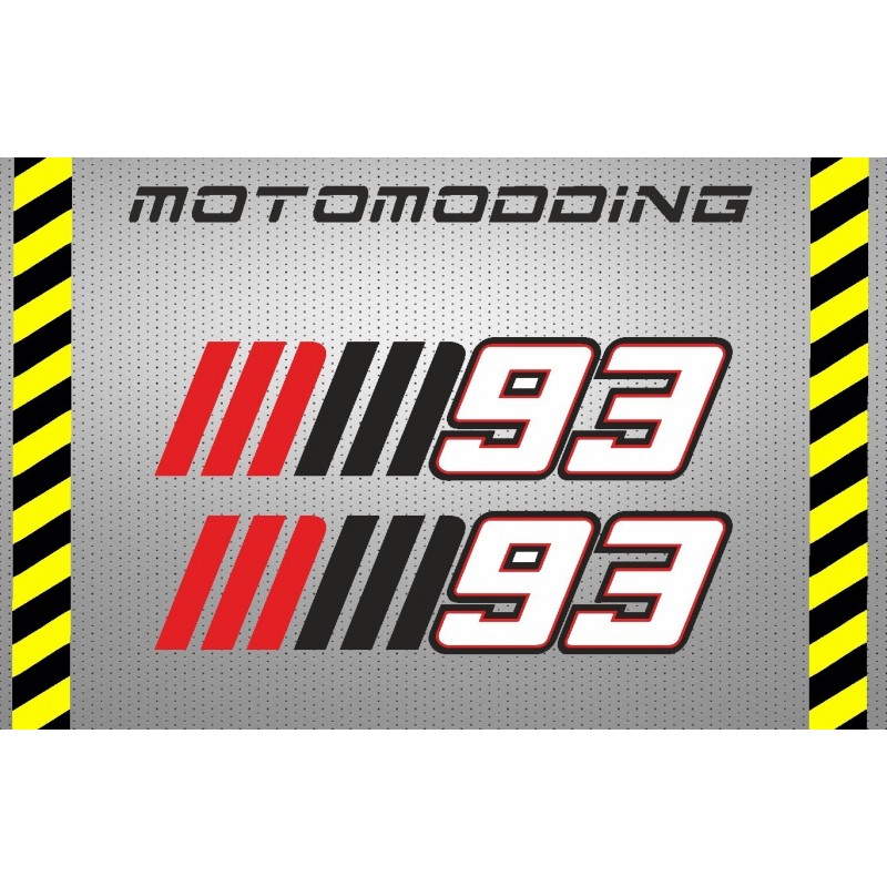 pegatinas 93 Marc Marquez dorsales