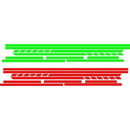 Vinilos bandera italiana fiat 500 stickers decals