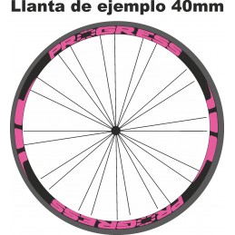 Pegatinas para llantas Progress Flúor