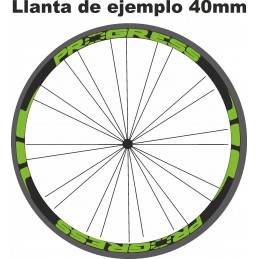 Pegatinas para llantas Progress Flúor