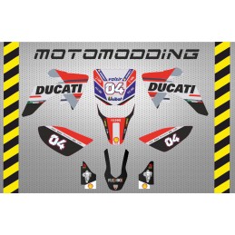 Kit pegatinas  IMR CORSE réplica ducati 2018 Andrea Dovicioso