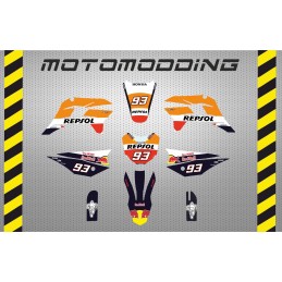 Kit pegatinas  IMR  SUPERCORSE 2018 réplica repsol Marc Marquez