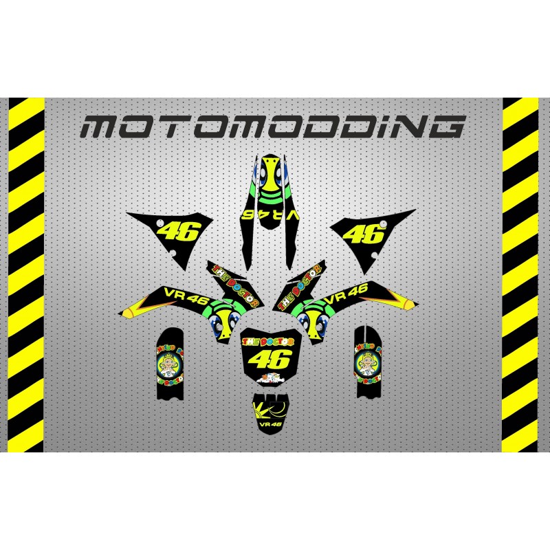 Kit pegatinas  Malcor super racer réplica Valentino Rossi