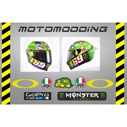Pegatinas visera Valentino Rossi