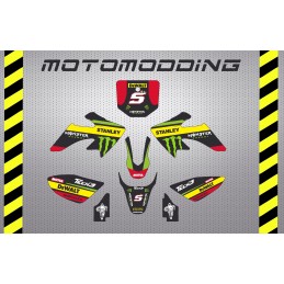 Kit pegatinas crf50 Yamaha Zarco réplica 2018