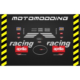 Adhesivos réplica rs250 para aprilia rs 125 culo avispa.