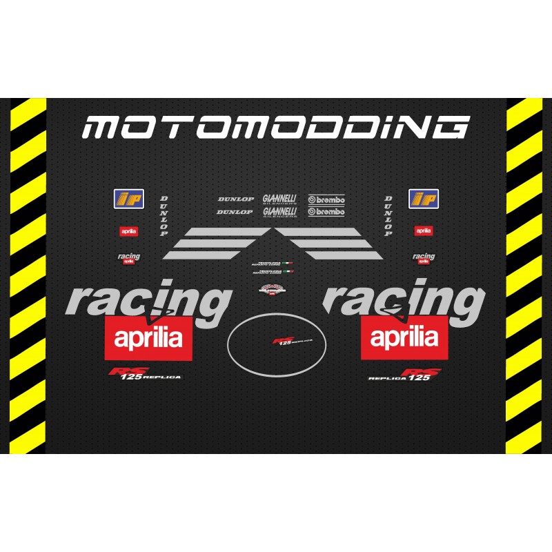 Adhesivos réplica rs250 para aprilia rs 125 culo avispa.