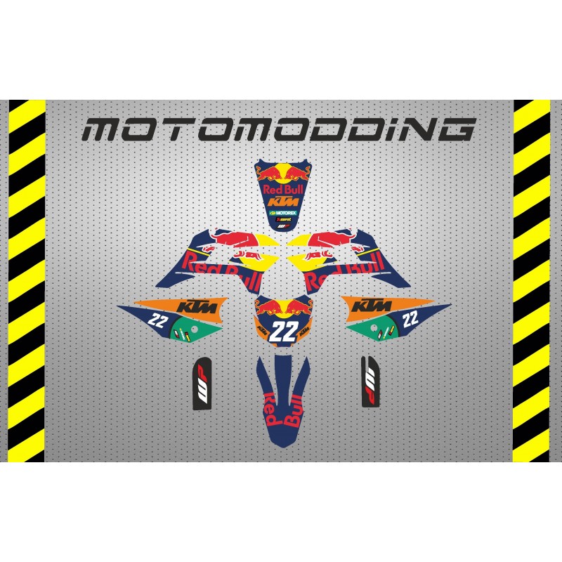 Pegatinas pit bike imr supercorse 2018 ktm motogp réplica