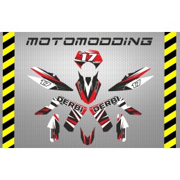 Kit adhesivos derbi drd pro nº8 tricolor