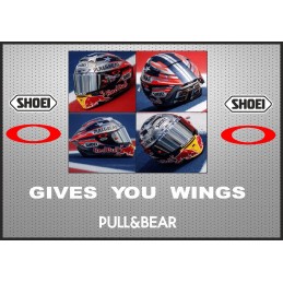 Pegatinas visera casco réplica Marc Marquez
