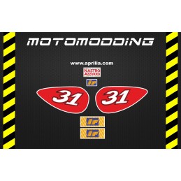 Pegatinas colín monoplaza Harada réplica 1998