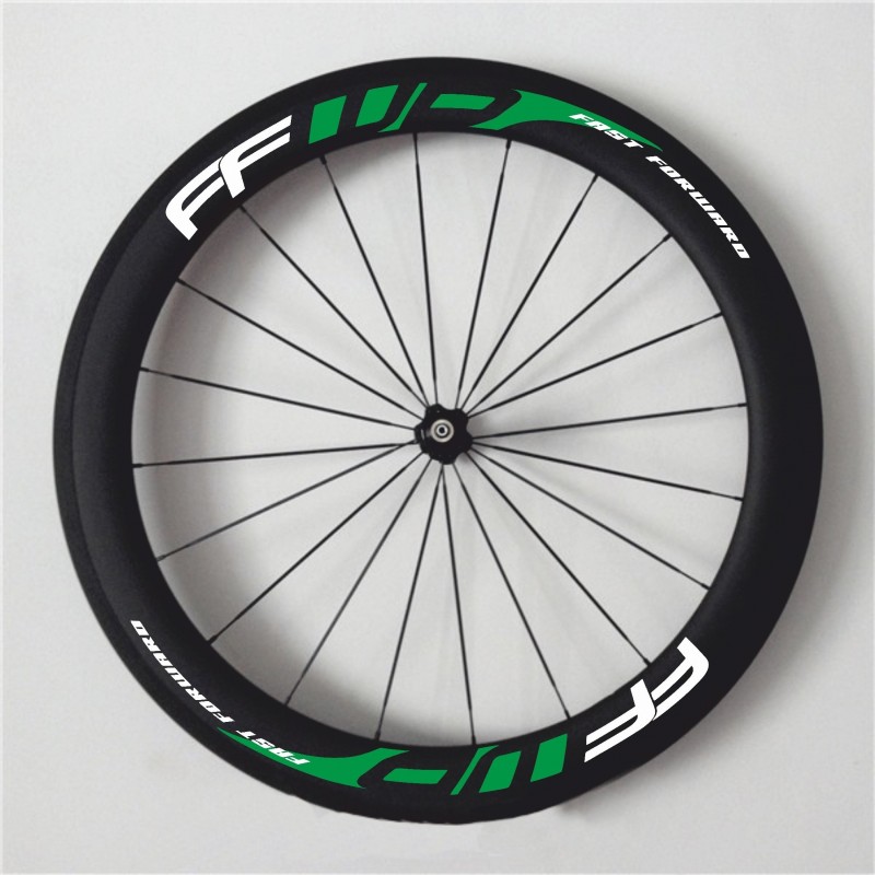 Pegatinas fast forward para llantas de bici 