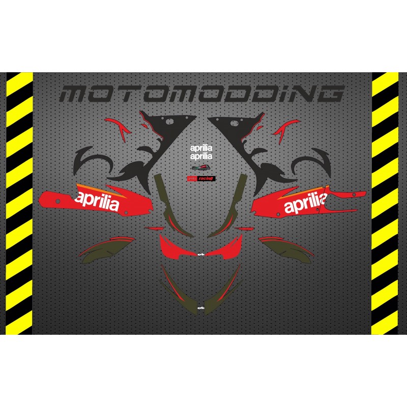 Pegatinas aprilia RS 125 2005 negro